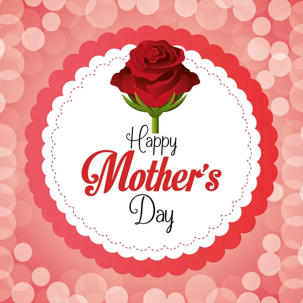 Happy Mothers Day disegno della carta . — Vettoriale Stock