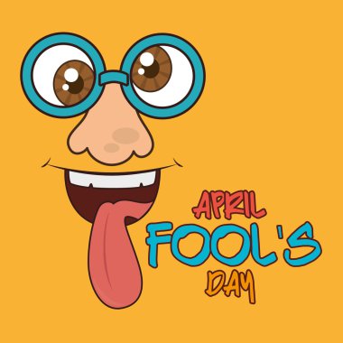 April fools day design. clipart