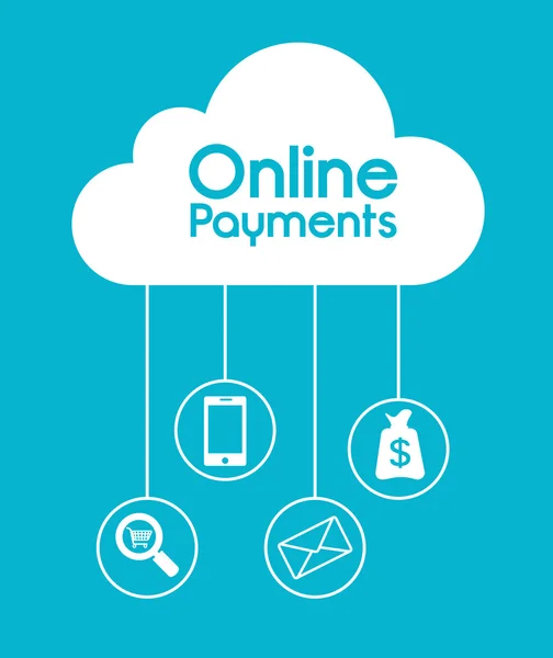 Online payments design. — Stock Vector