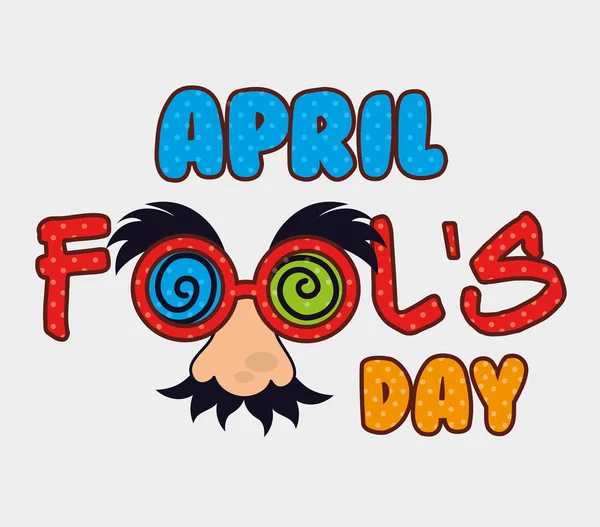 April fools day design. — Stock Vector