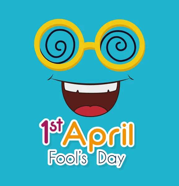 April fools day design. — Stock Vector