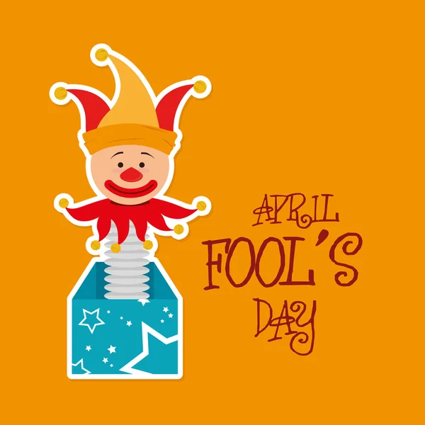 April fools day design. — Stock Vector