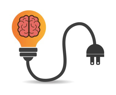 Brain design. clipart