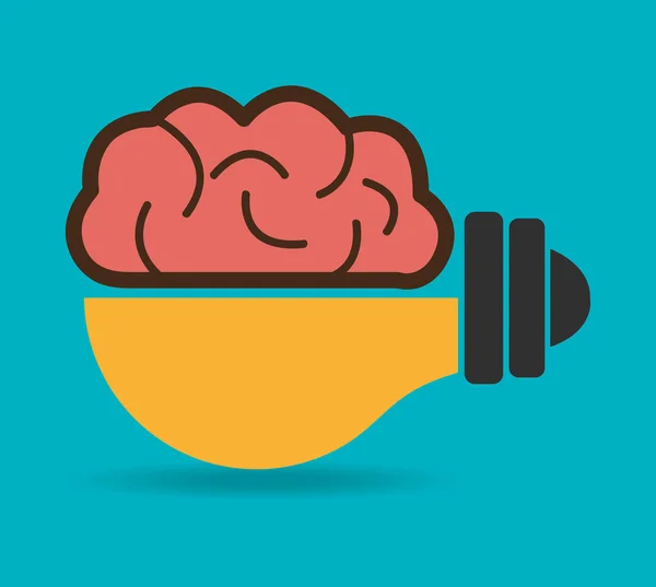 Diseño cerebral . — Vector de stock