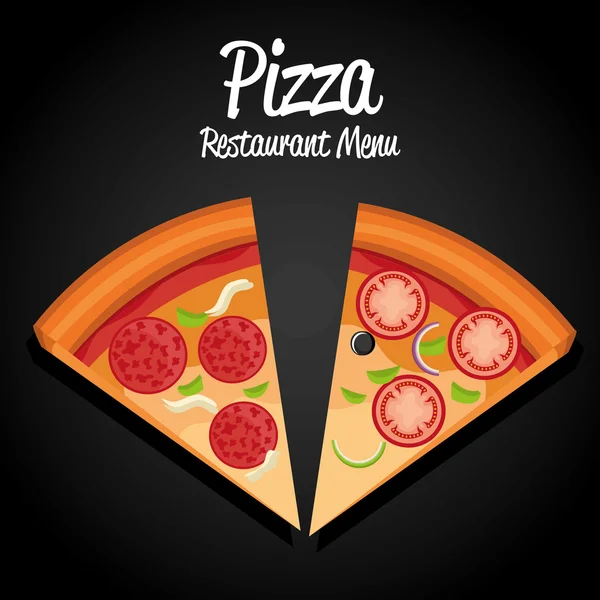 Pizza design. — Stock vektor