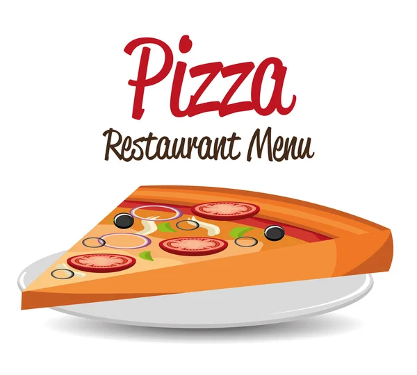 Pizza-Design. — Stockvektor