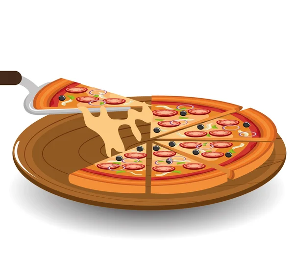 Pizza design. — Stock Vector