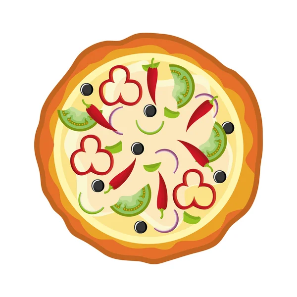 Pizza design. — Stock vektor