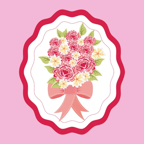 Tarjeta floral — Archivo Imágenes Vectoriales