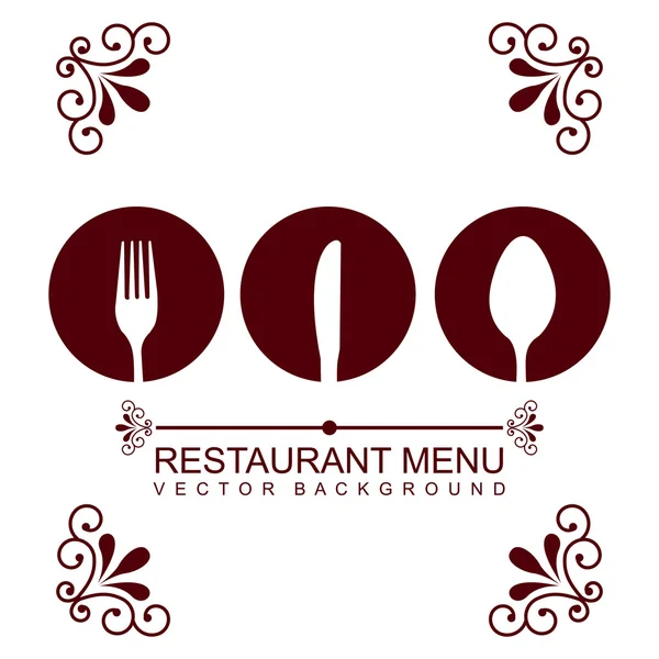 Menu restaurante — Vetor de Stock