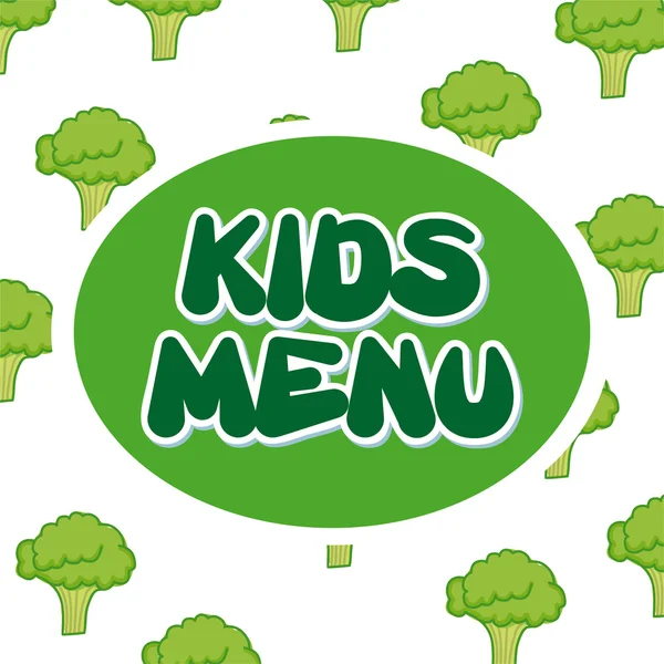 Menu enfants — Image vectorielle