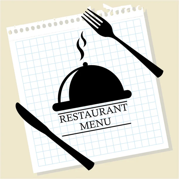 Menu restaurante — Vetor de Stock