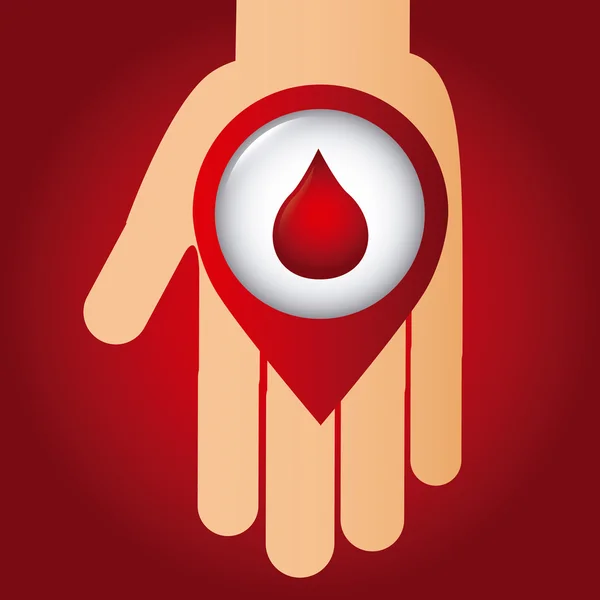 Donare il sangue — Vettoriale Stock