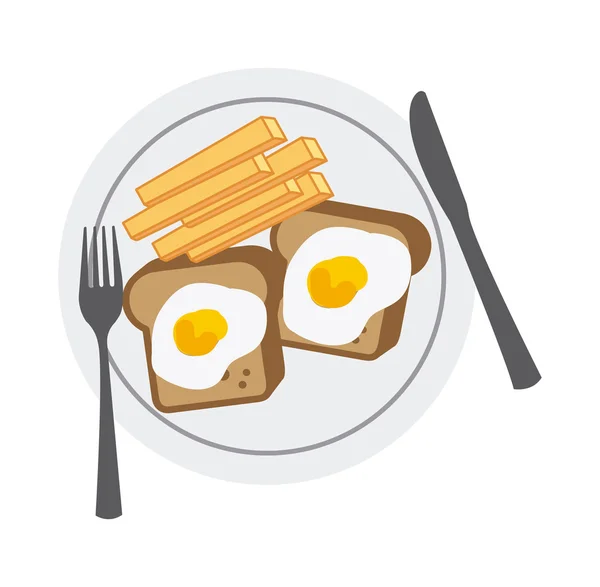 Heerlijk ontbijt — Stockvector