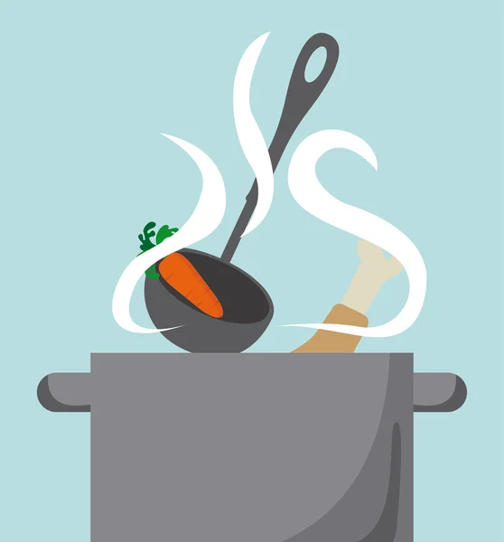 Cocinar alimentos — Vector de stock