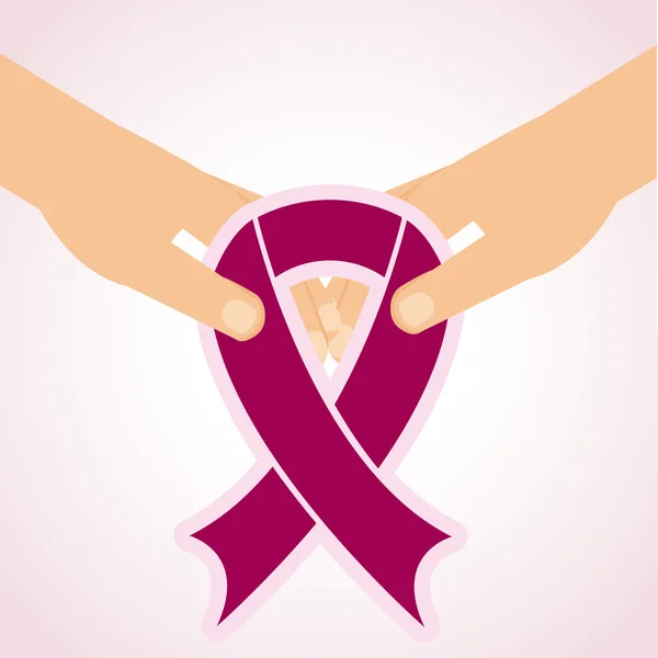 Breast cancer — Stock Vector