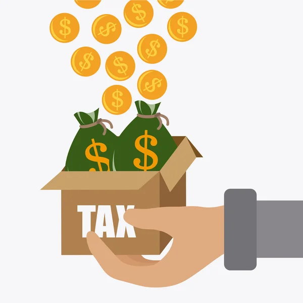 Conception des taxes . — Image vectorielle