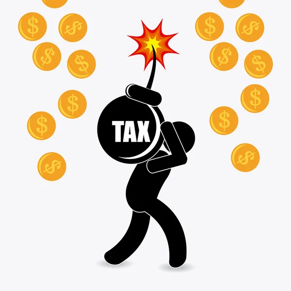 Conception des taxes . — Image vectorielle