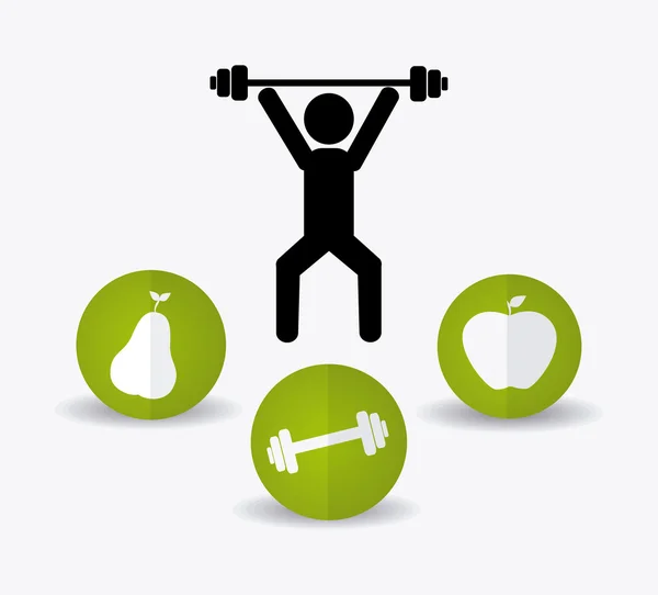 Diseño de fitness . — Vector de stock