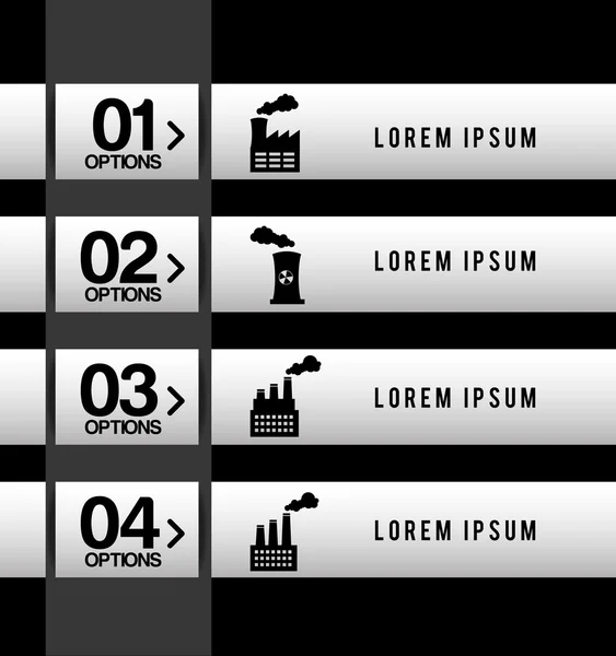 Infografías industriales — Vector de stock