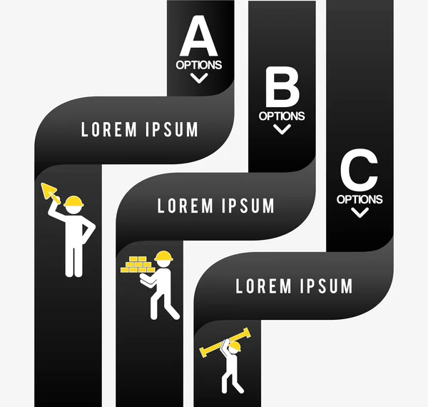 Stavební infographic — Stockový vektor