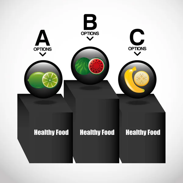 健康食品信息图形 — 图库矢量图片
