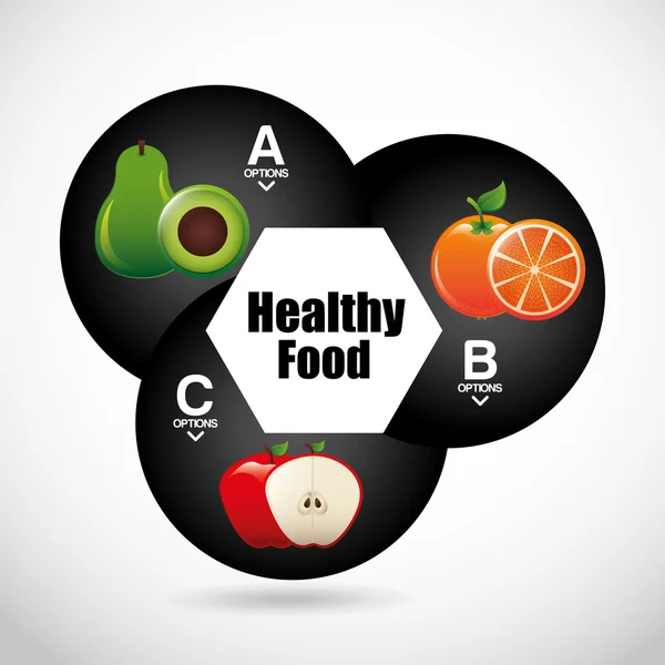 Infográficos de alimentos saudáveis — Vetor de Stock