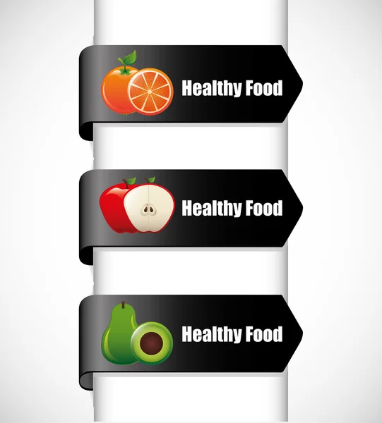 Healthy food infographics — Stock Vector