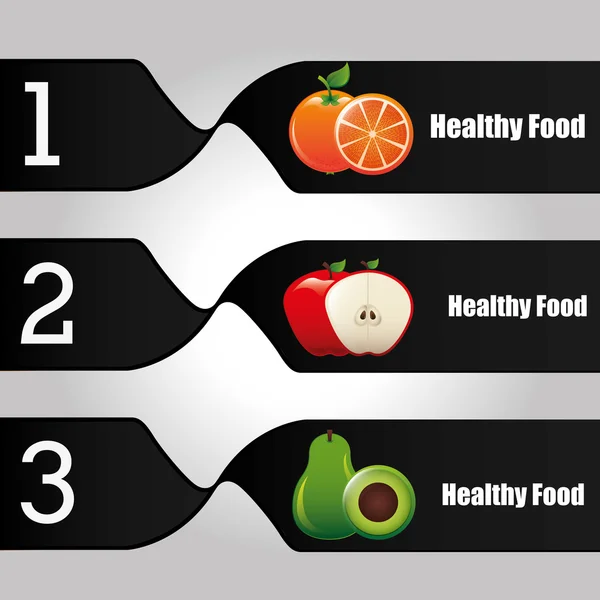 Infográficos de alimentos saudáveis — Vetor de Stock