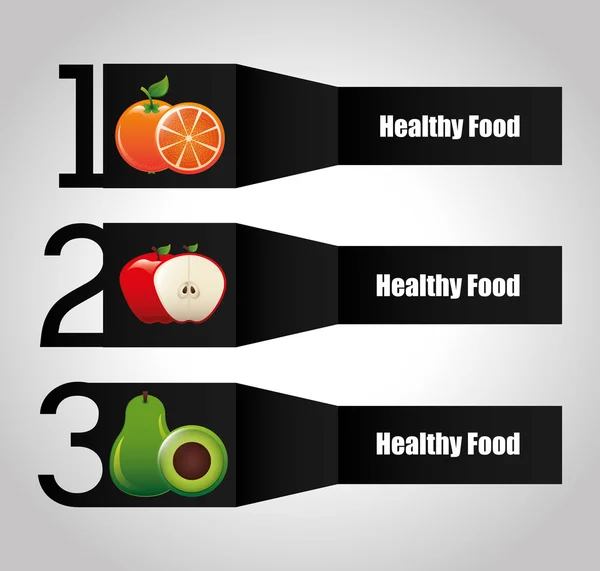 Healthy food infographics — Stock Vector