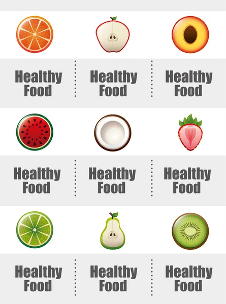 Healthy food infographics — Stock Vector