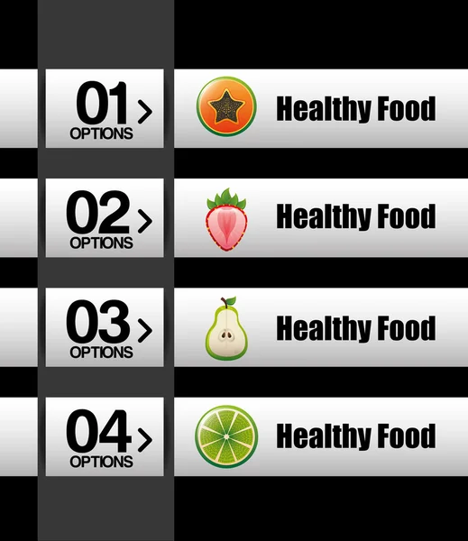 Alimentos saludables Infografías — Archivo Imágenes Vectoriales