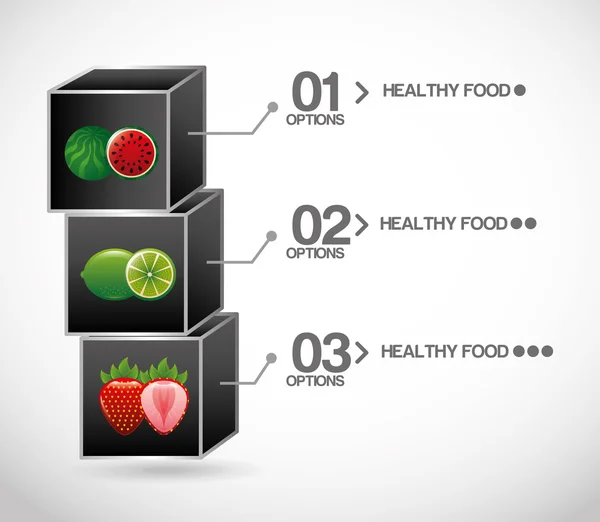 Infografiken für gesunde Ernährung — Stockvektor