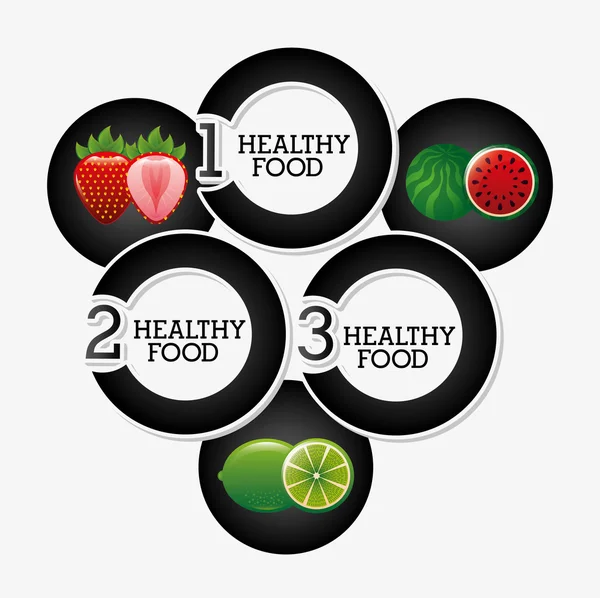 Egészséges táplálkozás Infographics — Stock Vector