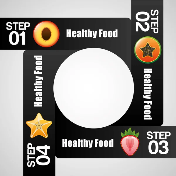 Infografiken für gesunde Ernährung — Stockvektor