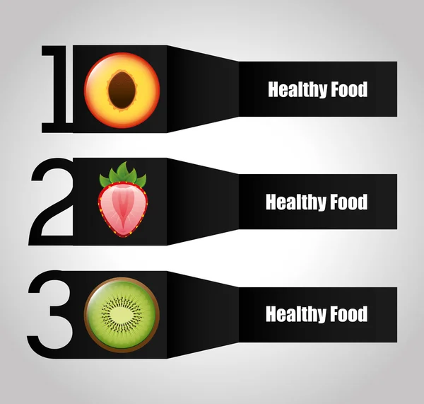 Healthy food infographics — Stock Vector