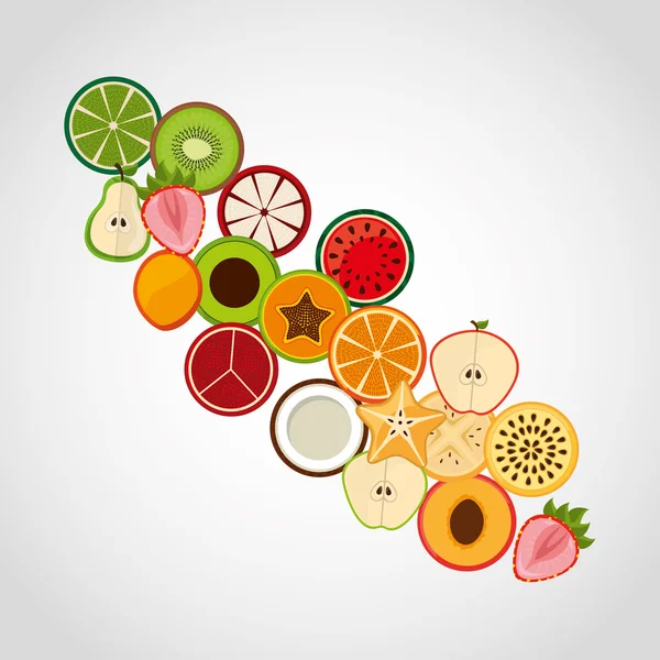 Fresh fruit — Stock Vector