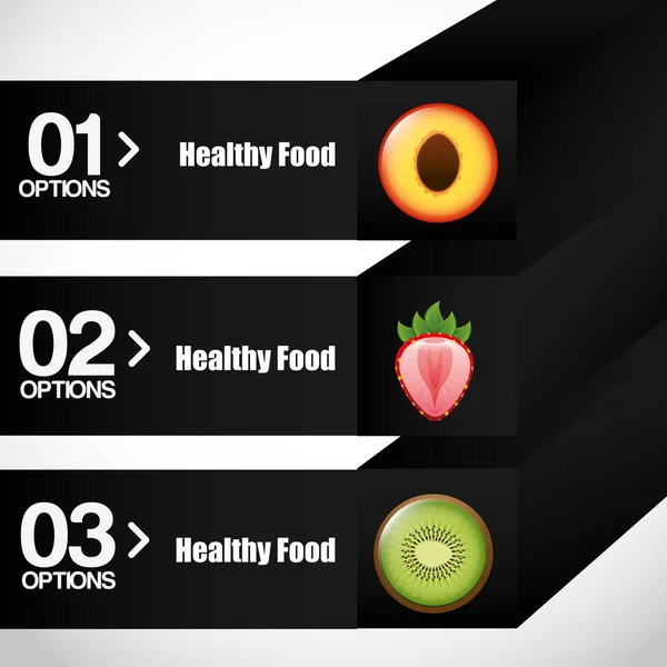 Infográficos de alimentos saudáveis Gráficos Vetores