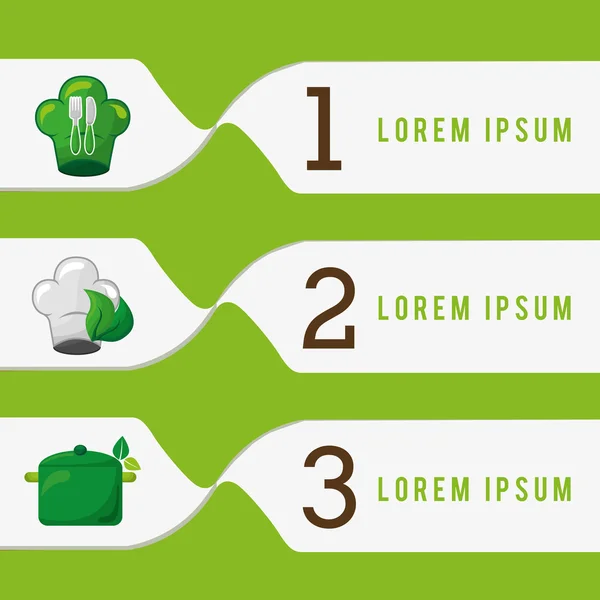 Infografiken für gesunde Ernährung — Stockvektor