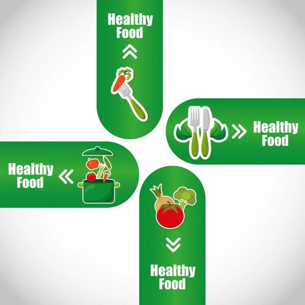 Υγιεινά τρόφιμα infographics — Διανυσματικό Αρχείο
