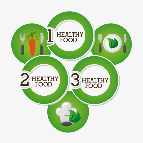 Infográficos de alimentos saudáveis —  Vetores de Stock