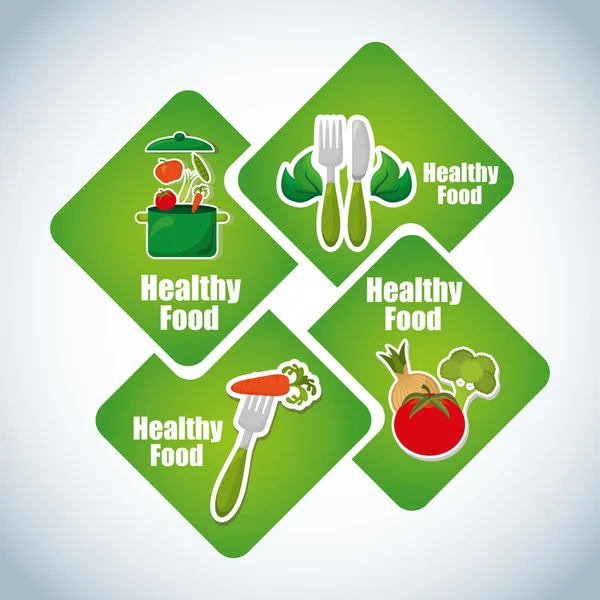 Healthy food infographics — Stock Vector