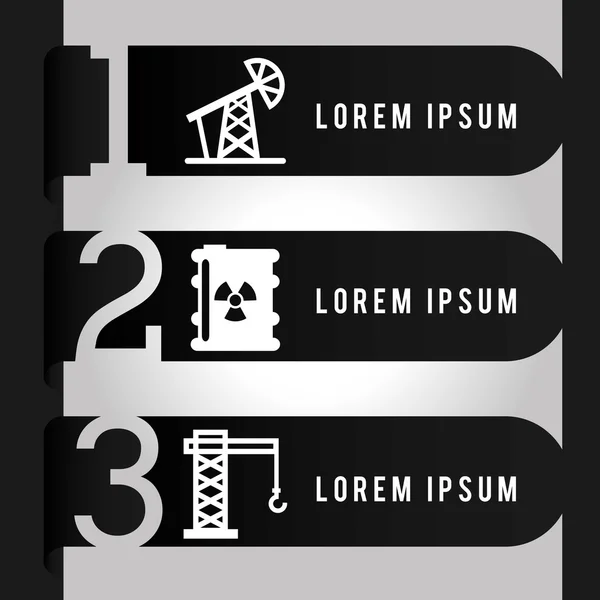 Инфографика нефти — стоковый вектор