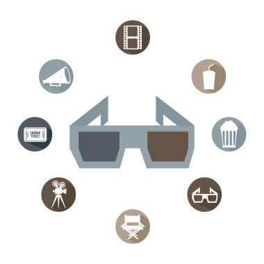 Sinema simgeleri tasarım