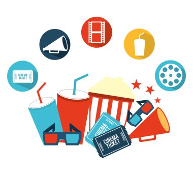 Sinema simgeleri tasarım