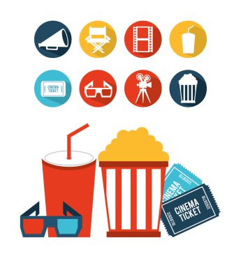 Sinema simgeleri tasarım