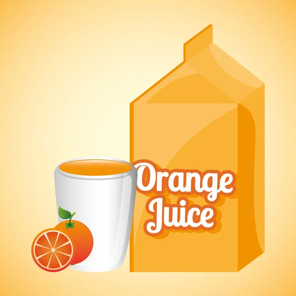 Juice frukt design — Stock vektor