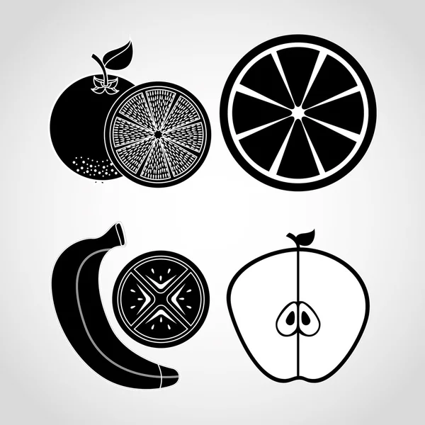 Conception de fruits frais — Image vectorielle