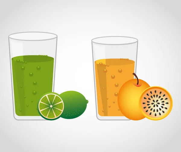 Diseño de fruta de zumo — Vector de stock
