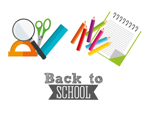 Back to school design — Stock Vector